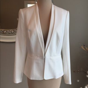 White House Black Market White Blazer